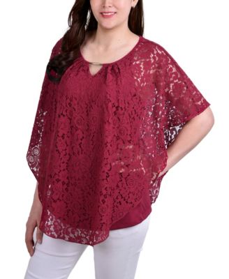 NY Collection NY Collection Petite Dentelle Ponc Frosty
