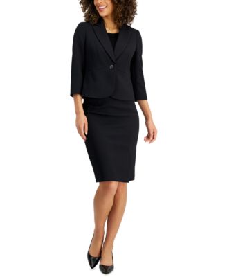 Le Suit Side-Slit Skirt Suit, Regular