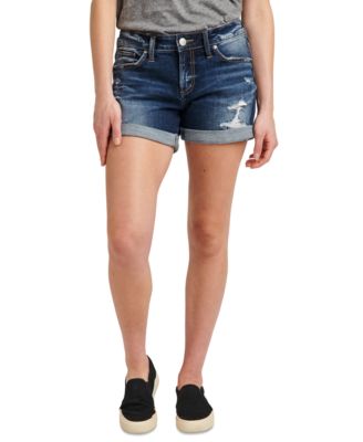 Silver Jeans Co. Roll-Cuff Boyfriend Jean Short