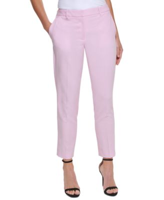 DKNY Womens Essex Ankle Pants  Lavender