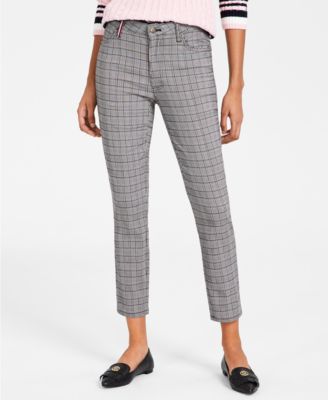 Tommy Hilfiger Womens Printed Skinny Ankle Pants