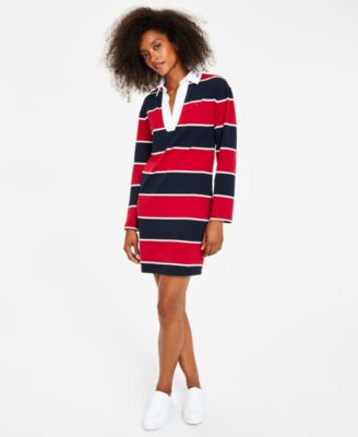 Robe à col rugby Tommy Hilfiger pour femme