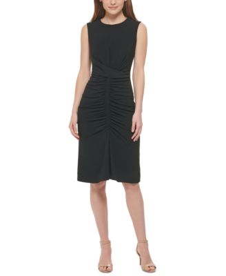 Vince Camuto Womens Ruched Bodycon Dress