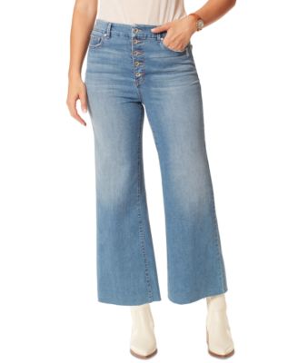 Anne Klein Jeans Womens Button-Fly Bootcut Jea Chickadee