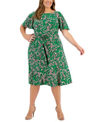 Kasper Plus Size Florinda Flutter-Sle