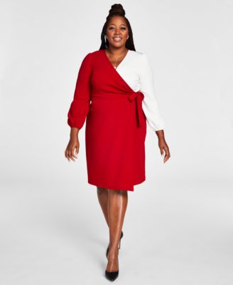 Kasper Plus Size Colorblocked Surplic