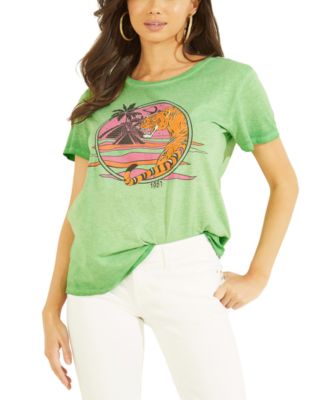 GUESS Womens Desert Tiger Graphic-P Vip