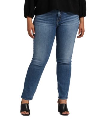 Silver Jeans Co. Plus Size Most Wanted Straight Leg Jeans