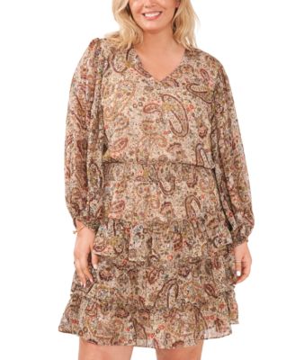 Nuisette grande taille Vince Camuto à col en V et volants