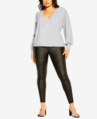 CITY CHIC Plus Size Glowing Top Bronze