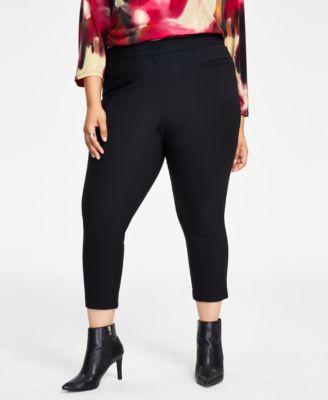 Calvin Klein Plus Size High-Rise Cropped Pa