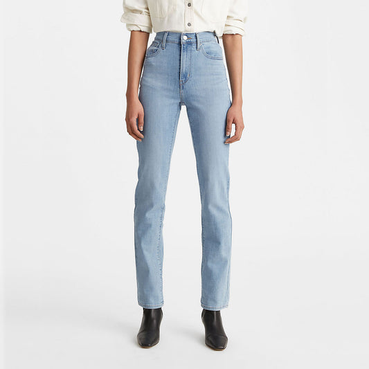 Levi's Women's 724 High Rise Straight-Leg Jeans Slate Morning 29S