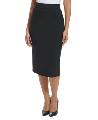 Tommy Hilfiger Womens Midi Pencil Skirt