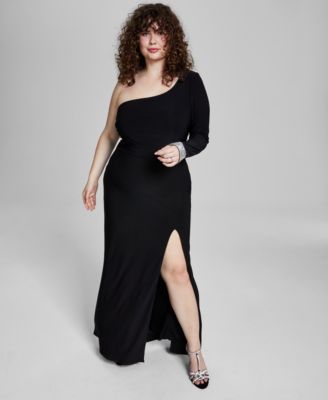 City Studios Trendy Plus Size One-Shoulder