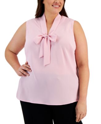 Kasper Plus Size Bow Top California