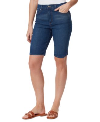 Women's Amanda Denim Bermuda Shorts Windblown Floral Stonewood