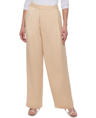 DKNY Womens Mid Rise Crossover Ple Sand