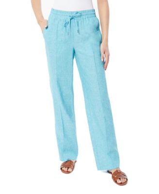 Jones New York Women's Linen Pants.   Blue XS