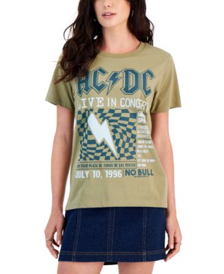 Grayson Threads, The Label Juniors ACDC Graphic T-Shirt Green Large