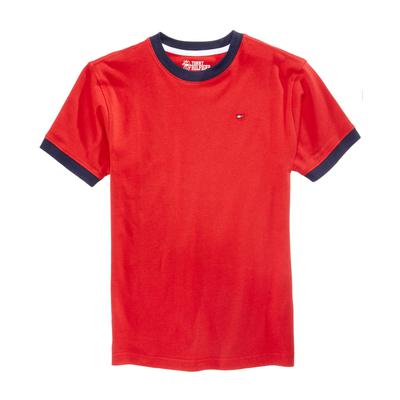 Tommy Hilfiger Boys Ken Tee Shirt Red L (16/18)