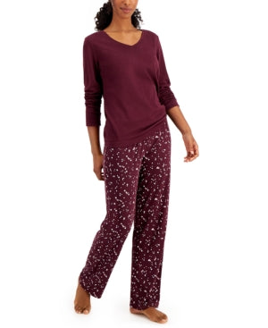 Charter Club Cotton Pajama pants only. Top not included– Tiny Stars. Burgundy Red