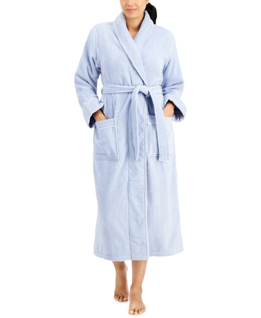 Charter Club Luxe Cotton Terry Wrap Robe