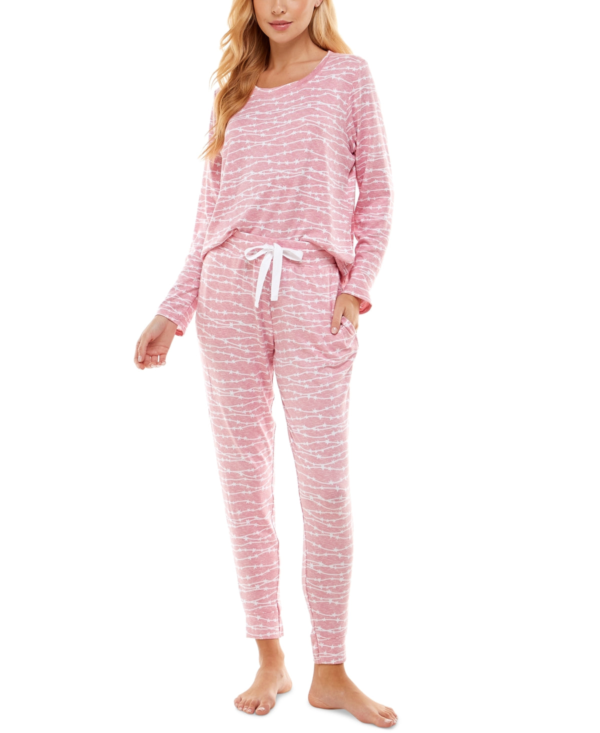 Jaclyn Intimates Super-Soft Jogger Pants Pajama Set