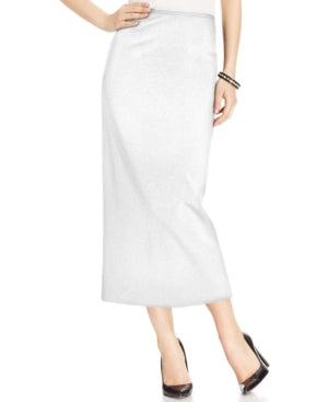 Jupe mi-longue en crêpe Kasper