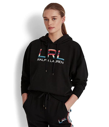 Lauren Ralph Lauren  Logo Women's French Terry Hoodie black
