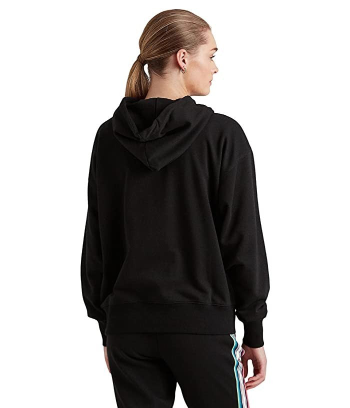Lauren Ralph Lauren  Logo Women's French Terry Hoodie black back
