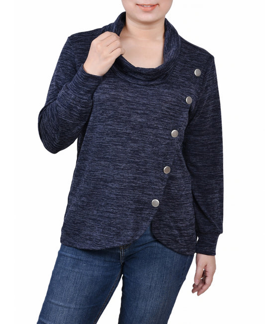 Haut à manches longues petite taille Overla Maroon Enzoz M