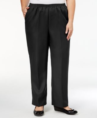 Alfred Dunner Plus Size Pull-On Straight-Leg