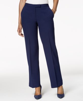 Kasper Tab-Waist Trouser Pants