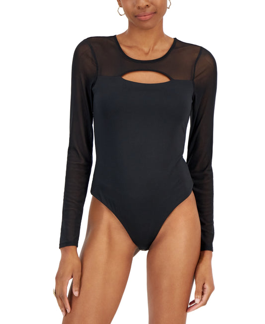 Crave Fame Crave Fame Juniors Cutout Bodysuit Black S