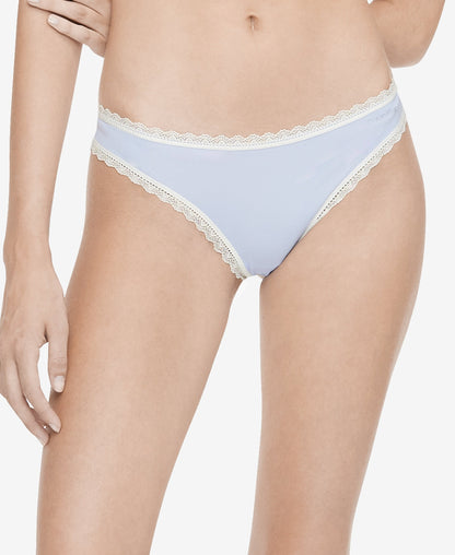 Calvin Klein Womens Lace-Trim Thong