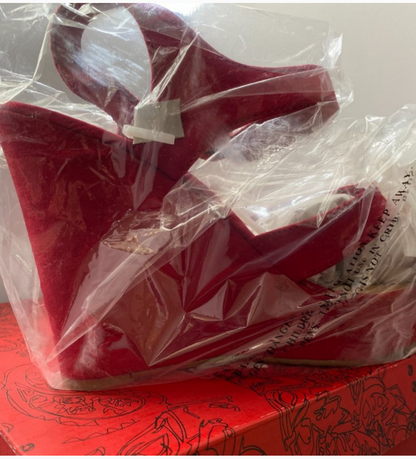 American Rag Rochelle Peep Toe Platform Wedge, Red, Size 9.5M