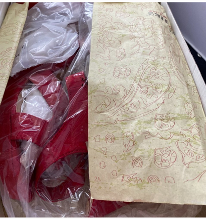 American Rag Rochelle Peep Toe Platform Wedge, Red, Size 9.5M