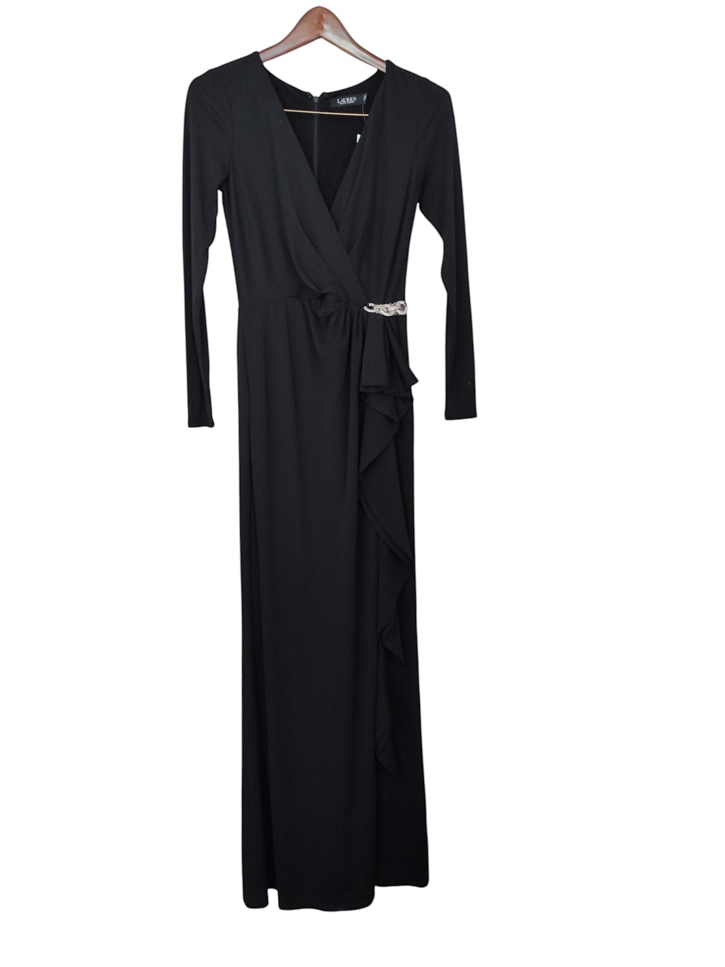 Lauren Ralph Lauren Womens Ruffle-Trim Jersey
