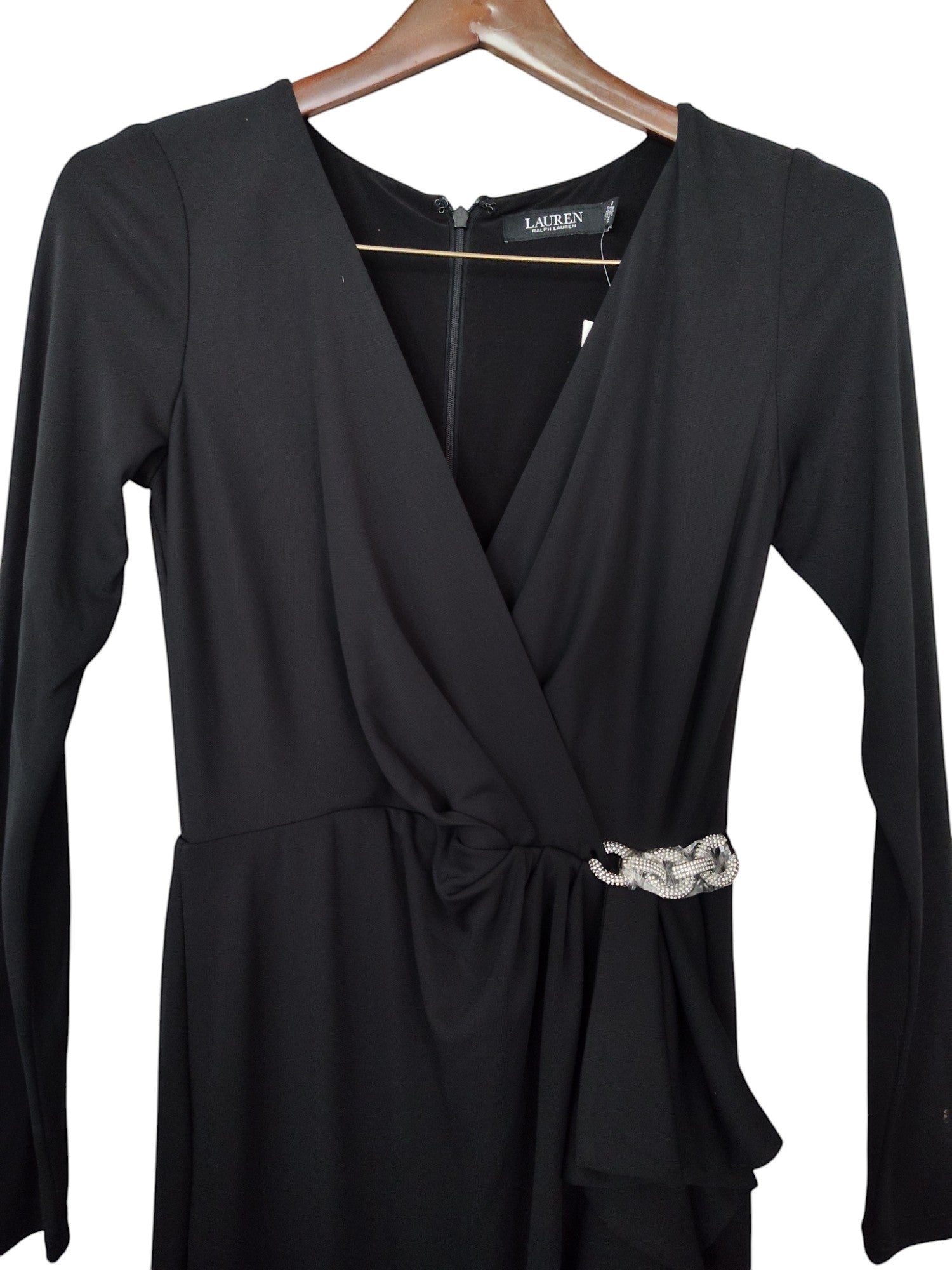 Lauren Ralph Lauren Womens Ruffle-Trim Jersey
