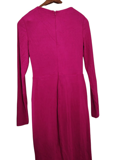 LAUREN Ralph Lauren Buckle-Trim Jersey Cocktail Dress (Fuchsia Berry) Women's Dress