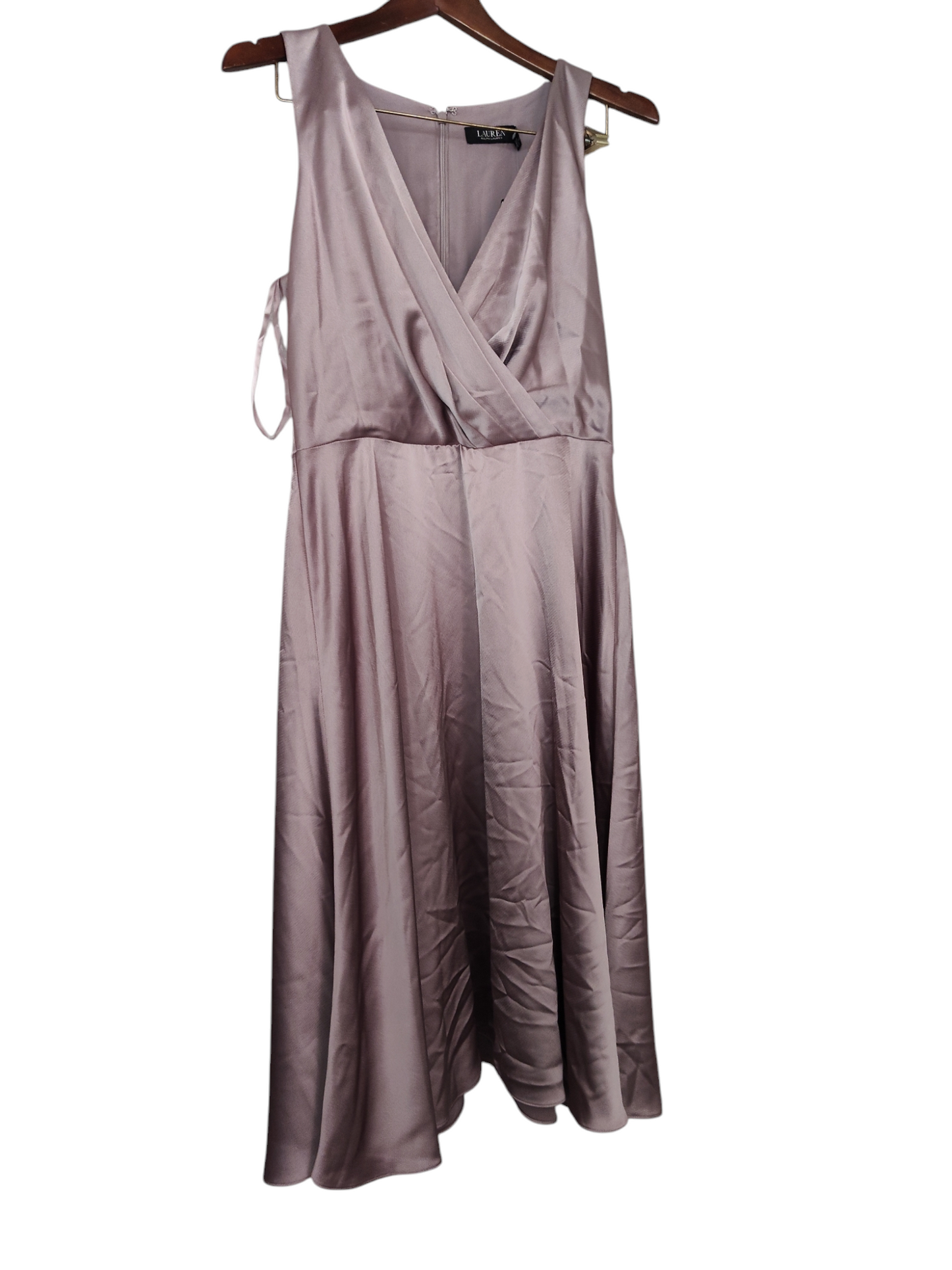 Robe de cocktail en charmeuse avec ceinture de Lauren Ralph Lauren