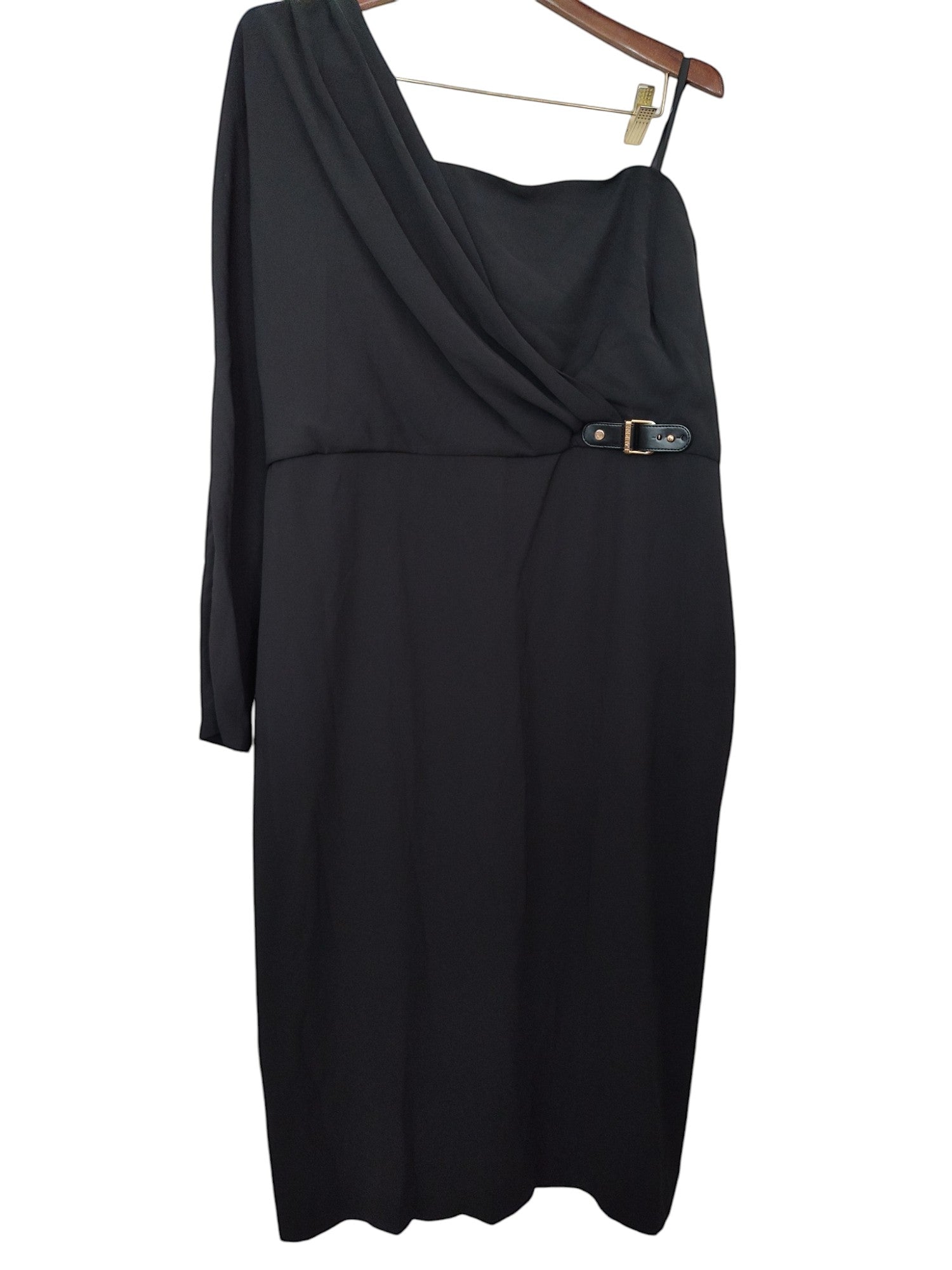 Lauren Ralph Lauren One-Shoulder Georgette Cocktail Dress