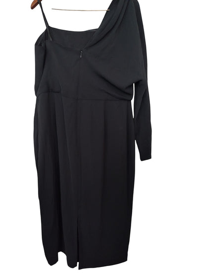 Lauren Ralph Lauren One-Shoulder Georgette Cocktail Dress
