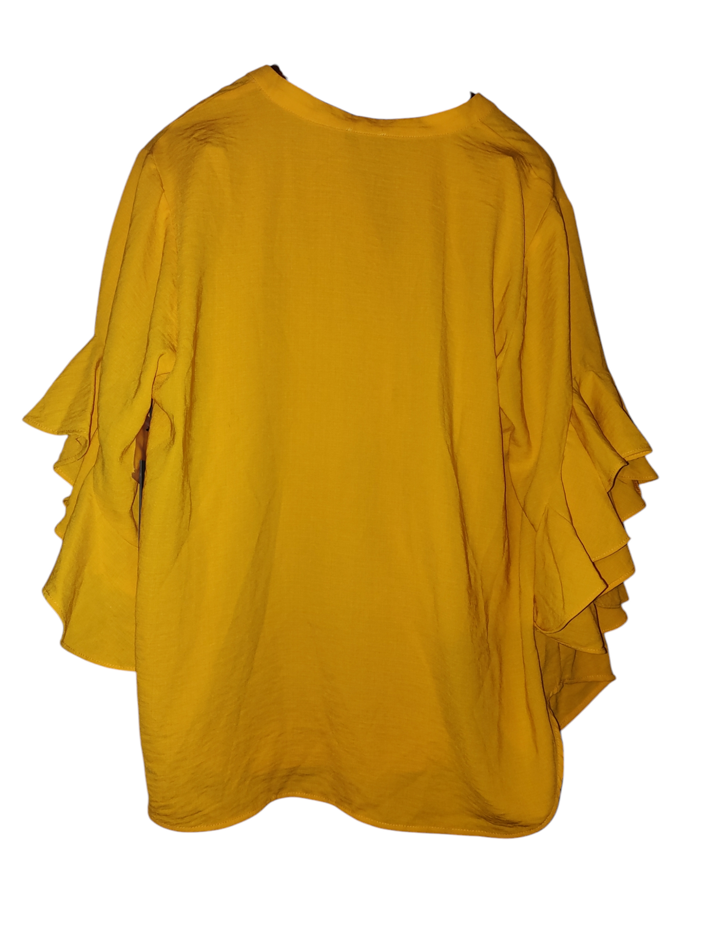 Pull Henley à manches volantées Vince Camuto grande taille