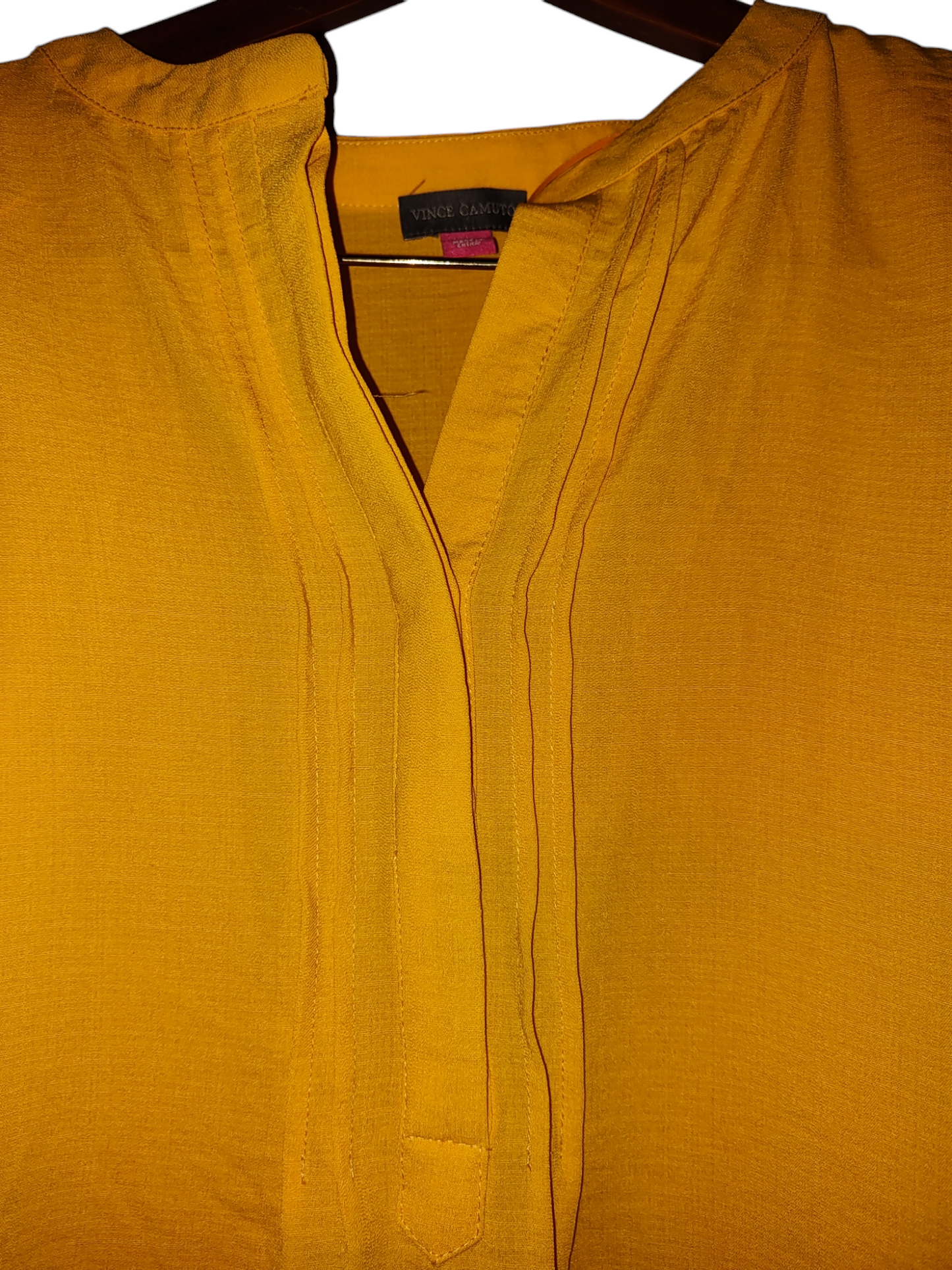 Pull Henley à manches volantées Vince Camuto grande taille