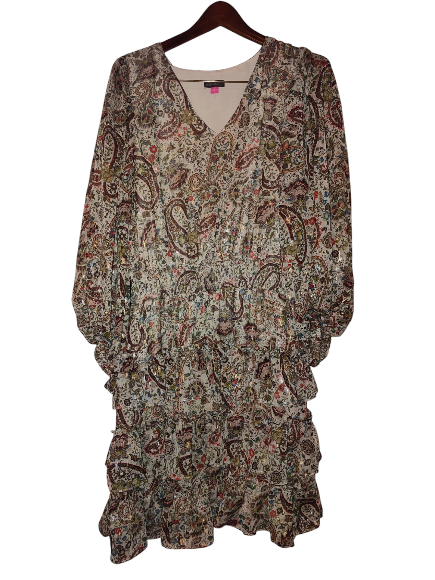 Nuisette grande taille Vince Camuto à col en V et volants