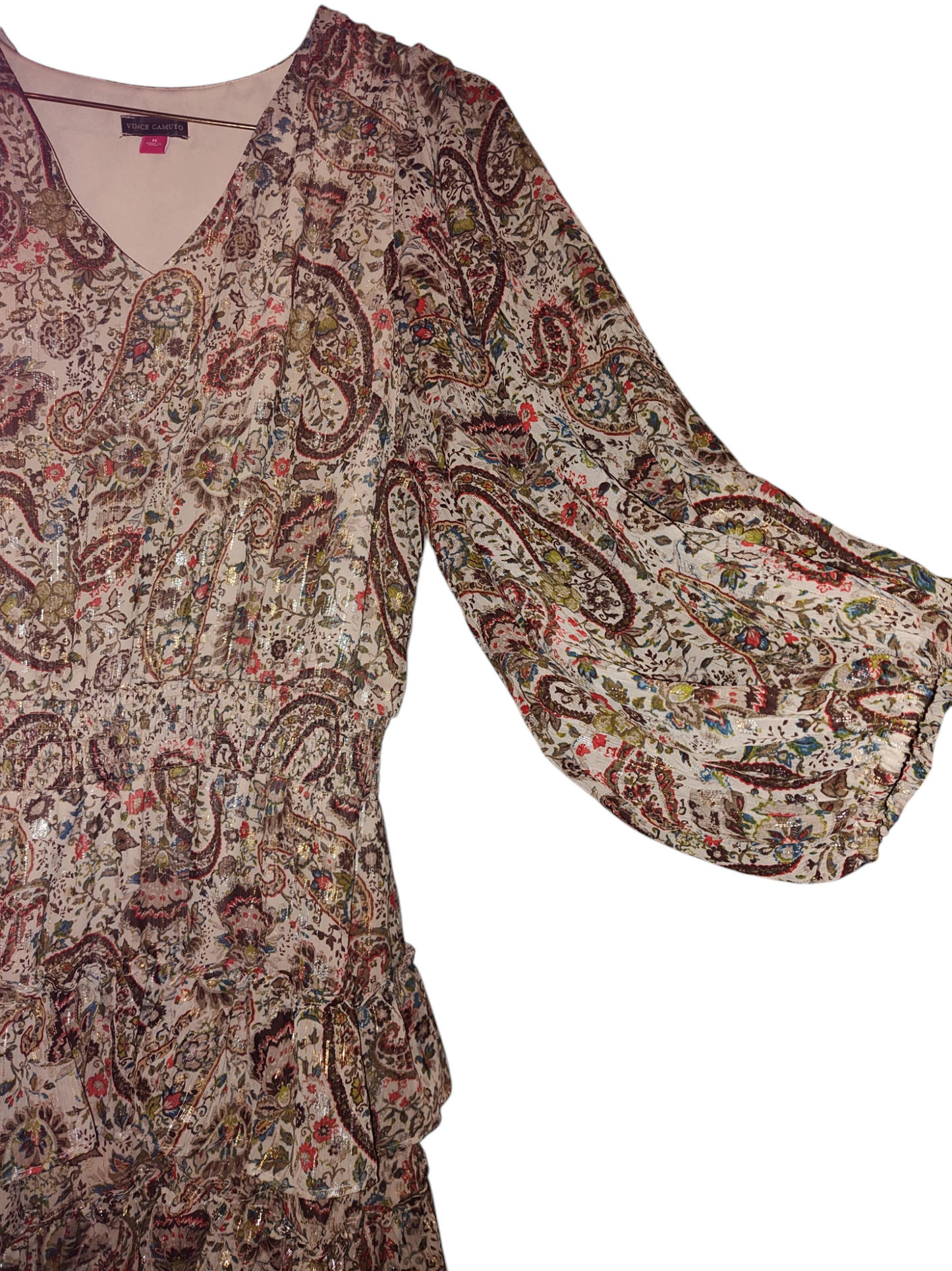 Nuisette grande taille Vince Camuto à col en V et volants