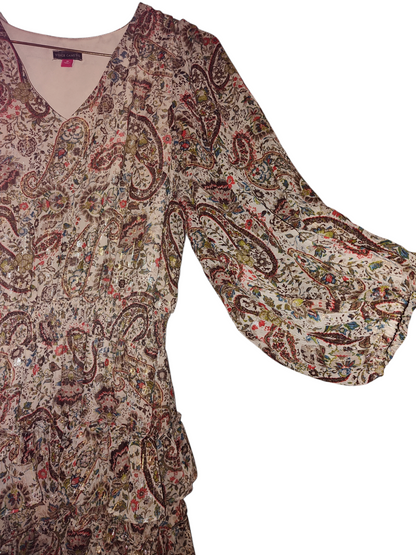 Nuisette grande taille Vince Camuto à col en V et volants