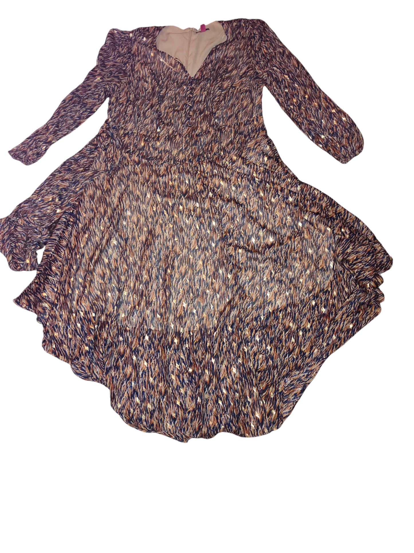 Robe longue à imprimé métallisé grande taille Vince Camuto 