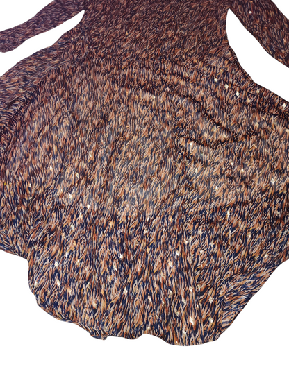 Robe longue à imprimé métallisé grande taille Vince Camuto 